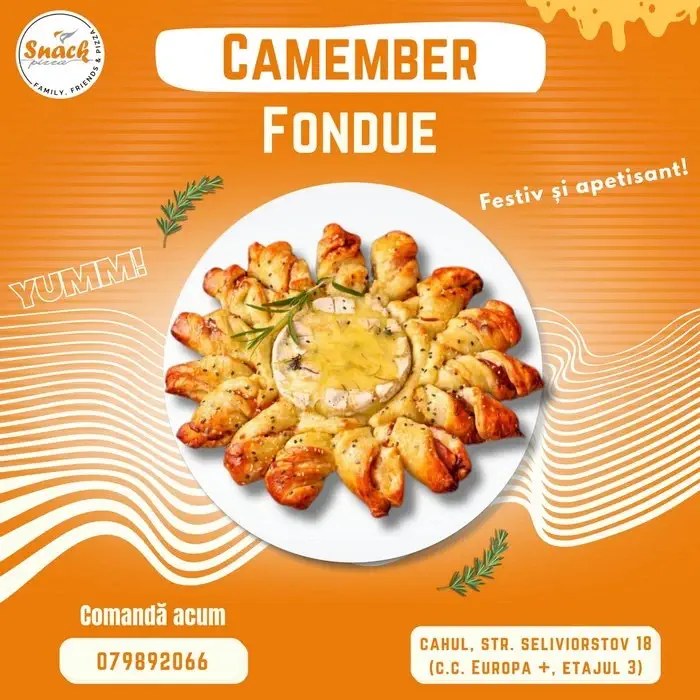 Pizza „Camembert Fondue” 32cm (Specialitatea Casei)